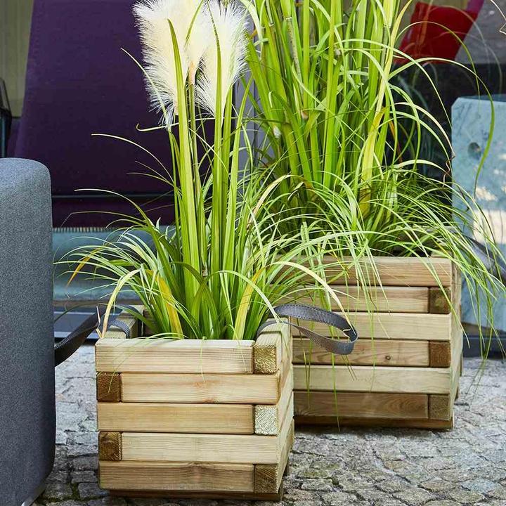 Produktbild Siena Garden Taunus Pflanzkübel modern 30 30x30x27cm,Kiefernholz FSC 100% (30 cm)