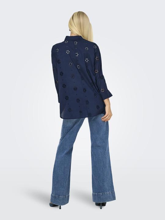 Produktbild Only Onlnew Lina Grace Ls Brod Angl Shirt Wvn (XL)