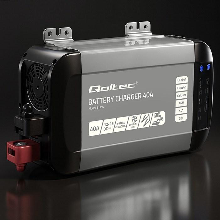 Immagine prodotto Qoltec ładowarka Do Akumulatorów Lifepo4 Agm Gel Sla | 40a | 12v (12V, 40 A)
