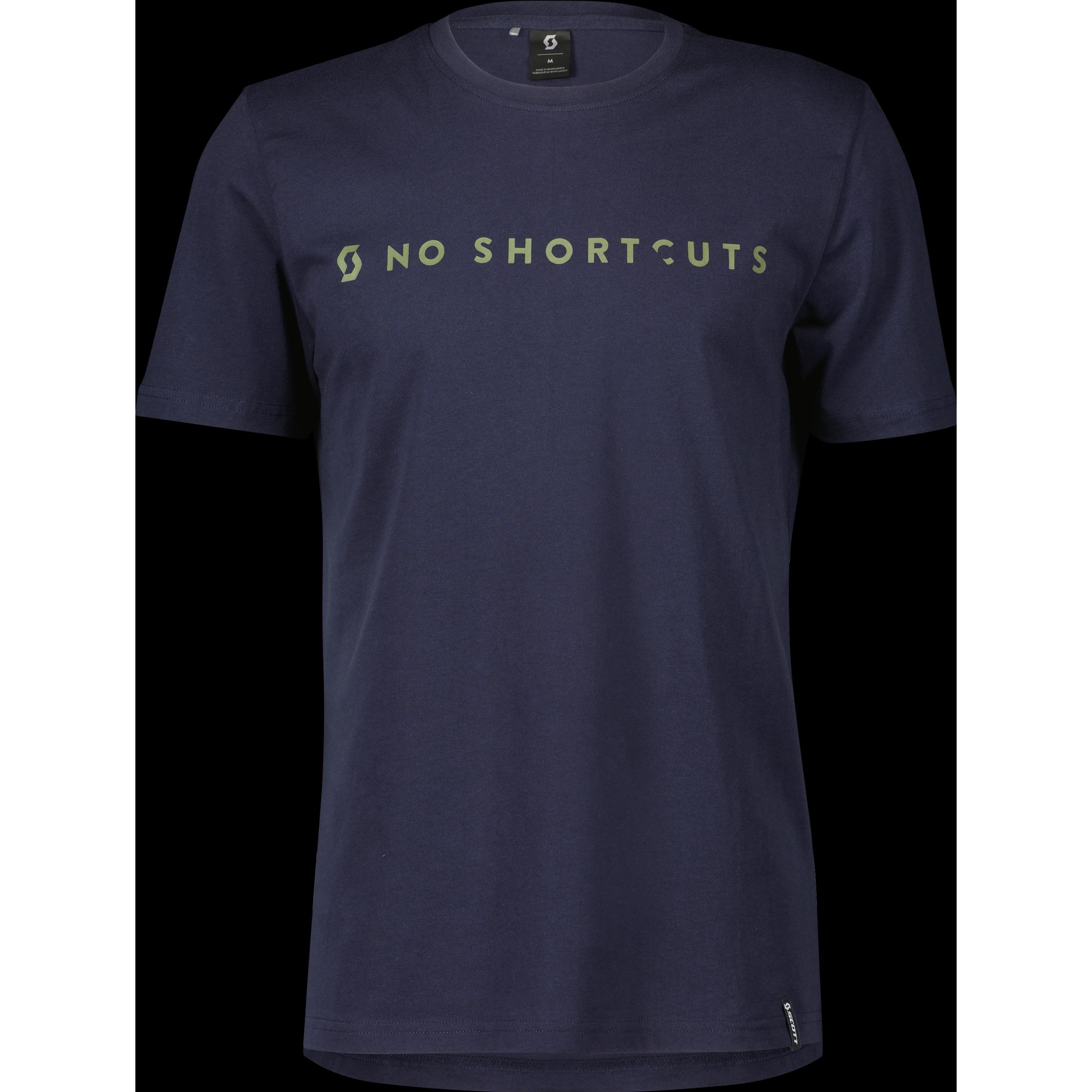 Scott Sports, Herren, Velotrikot, No Shortcuts S/S (XL), Blau, XL