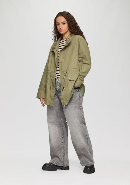 Produktbild S.Oliver Outdoor-Jacke Baumwolljacke mit Tunnelzug in der Taille (46)