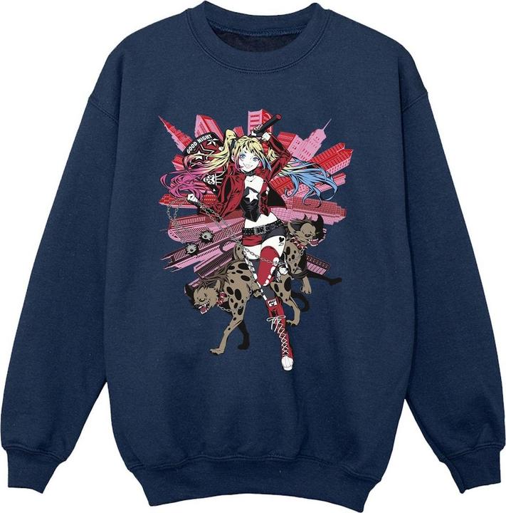 Produktbild Harley Quinn Hyenas Sweatshirt Mädchen (116)