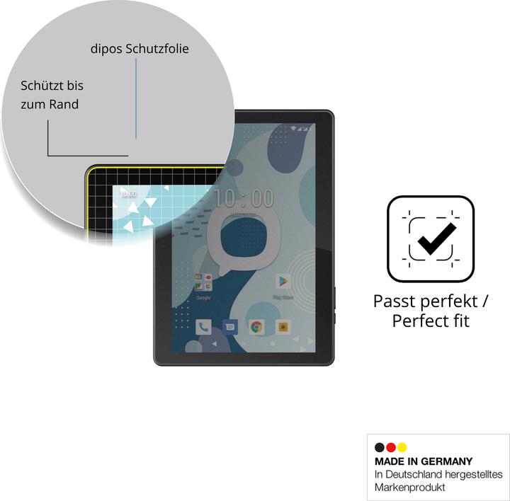 Actual product image Dipos Privacy Screen Protector 4-Way Privacy-Filter (Konrow K-TAB 1004)