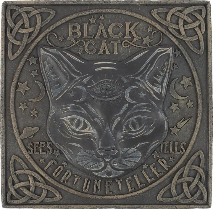 Actual product image Something Different Black Cat Stepping Stone Ornament