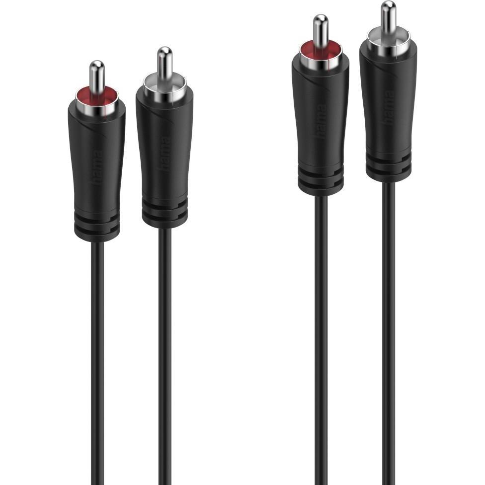 Hama Audio-Kabel, 2 Cinch-Stecker - 2 Cinch-Stecker, 1,5 m (1.50 m, Cinch), Audio Kabel