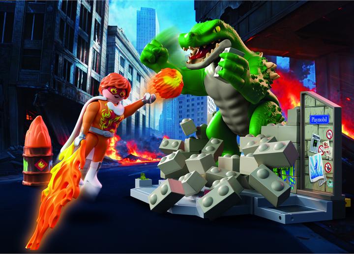 Produktbild Playmobil 71831 Helden-Showdown mit der Riesenechse (71831, Playmobil Action Heroes)