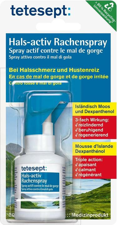 Tetesept Throat-activ throat spray 30 ml (1 pcs.)