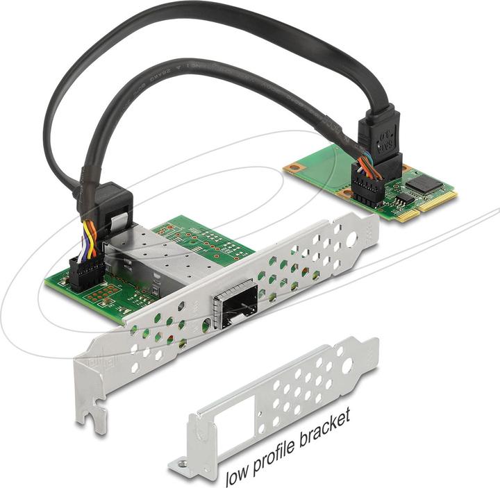 Delock Mini PCIe I/O PCIe full size 1 x SFP Gigabit LAN (Ethernet)