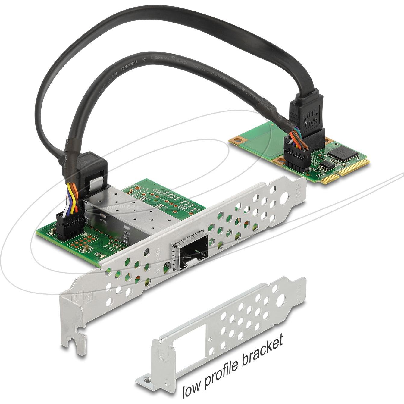Delock Mini PCIe I/O PCIe full size 1 x SFP Gigabit LAN (Ethernet), Scheda di rete