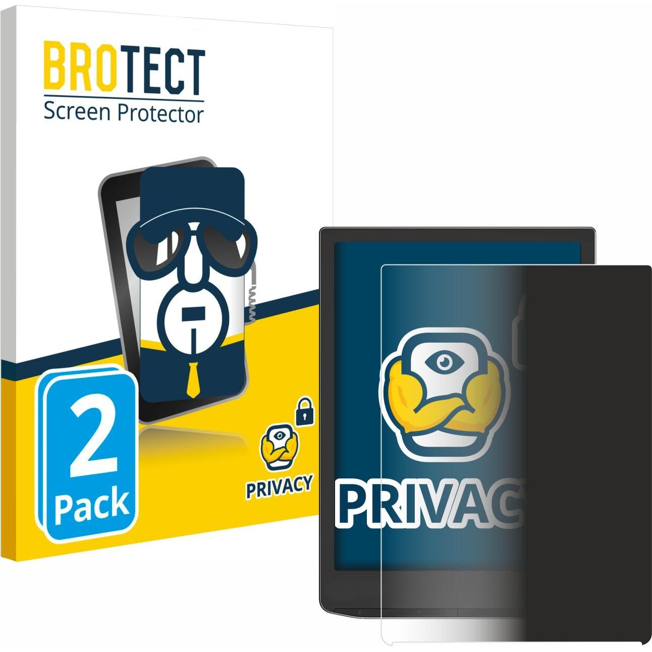 BROTECT Sichtschutzfolie Anti-Spy Privacy Folie Blaulicht-Schutz, eReader Zubehör, Blau
