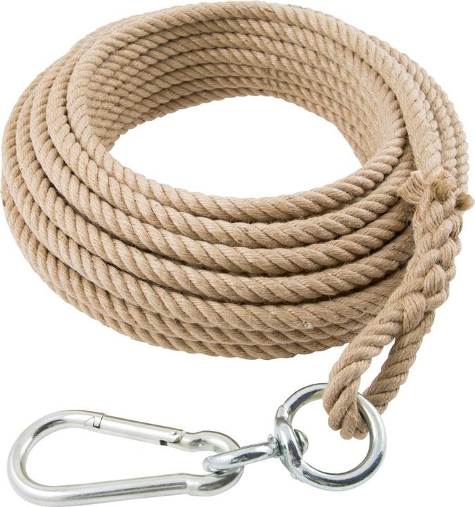 Actual product image Magni Brown hemp rope 20 mm m longloop carabiner swivel (20 m)
