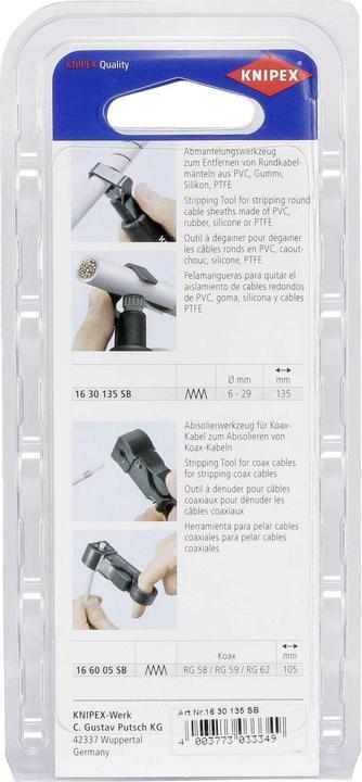 Produktbild Knipex Abmantelungswerkzeug (135 mm)