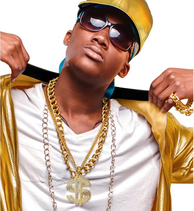 Produktbild Widmann STRASS DOLLAR KETTE 65 cm