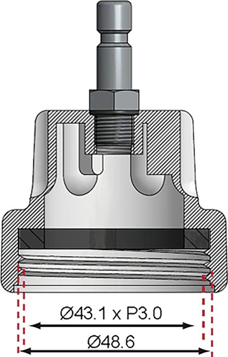 Actual product image BGS Adaptor 20 for 8027, 8098 for Saab Ecopower