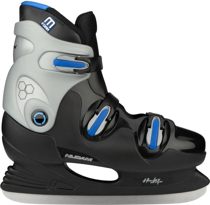 Actual product image Nijdam IJshockeyschaats - Hardboot - Zwart/Blauw - Maat 38 (38)