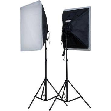Falcon Eyes Dauerlichtset LH-ESB5050K2 2x40W, Dauerlicht, Schwarz, Weiss