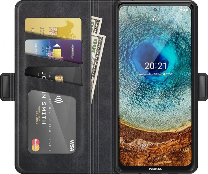 Productafbeelding Screenguard Nokia X20 CardLounge Lederen Hoesje (Nokia X20)