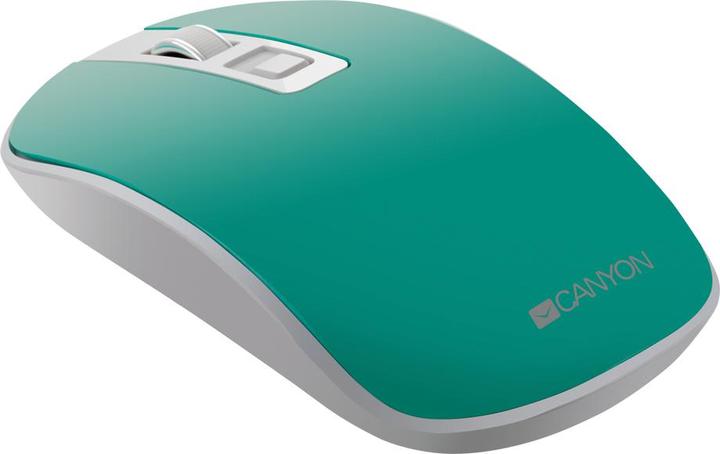 Produktbild Canyon Wireless rechargeable mouse with silent buttons MW-18, Aquamarine (Kabellos)