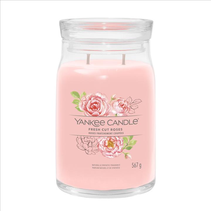 Actual product image Yankee Candle Duftkerze Fresh Cut Roses Signature Large Jar