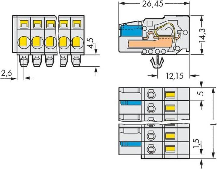 Actual product image Wago 721-103/008-045