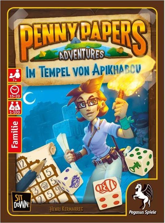 Actual product image Pegasus In the Temple of Apikhabou, d Penny Papers Adventures, ages 7+, 1-100 players. (German)
