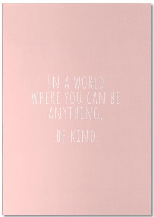 Actual product image Juniqe Be Kind - Typography & Symbols (A5, Dotted)