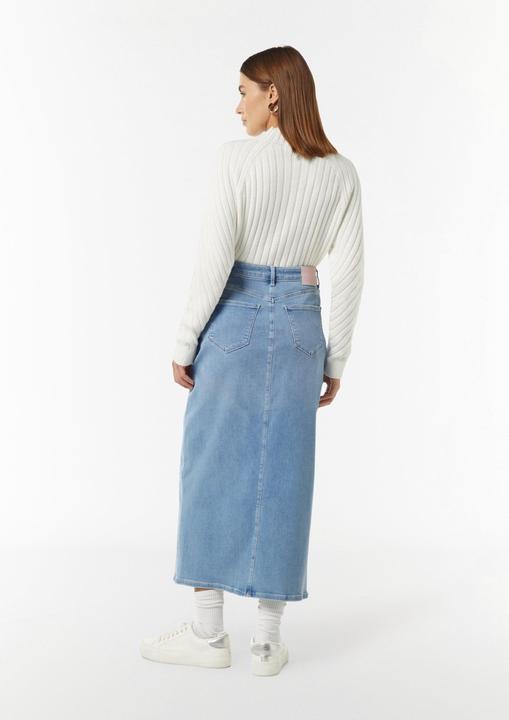 Produktbild Comma Langer Jeans-Rock mit Schlitz (40)