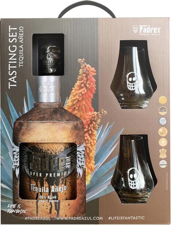 Actual product image Padre Azul Tequila Añejo Tasting Set (1 x 70 cl)