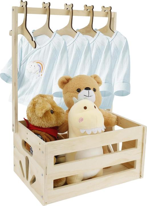 HuhWafee Babygeschenkkorb mit Kleiderstange und Kleiderbügel