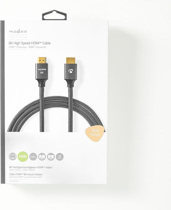 Produktbild Nedis Ultra High Speed ​​HDMI ™ -Kabel | HDMI™ Stecker | HDMI™ Stecker | 8K@60Hz | 48 Gbps | 2.00 m (2 m)