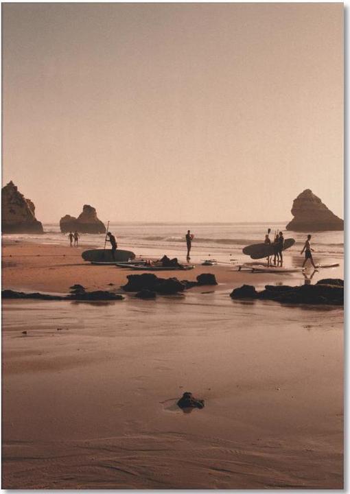 Image du produit Juniqe Surf Boards At The Coast - Surf (A5, Blanc)