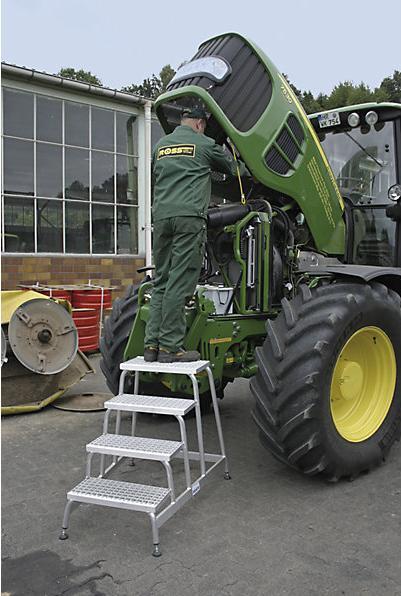 Produktbild Krause Montagetritt, mit Alu-Gitterroststufen (Gerüst, 114 cm)