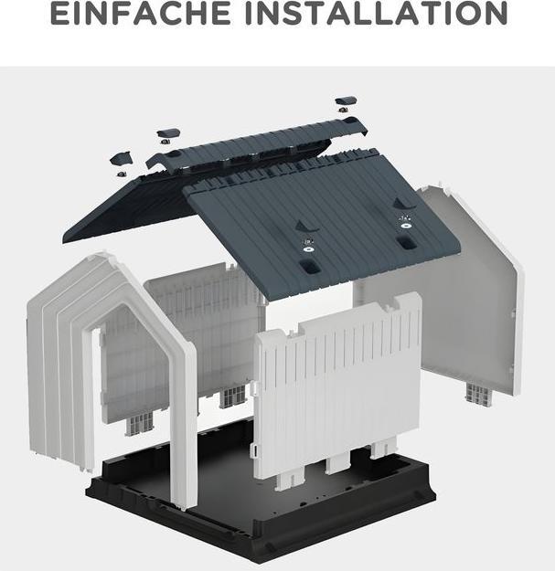 Immagine prodotto Swisshandel24 Cuccia per cani, resistente alle intemperie, con finestra e porta, per cani di piccola taglia fino (Cuccia per cani)
