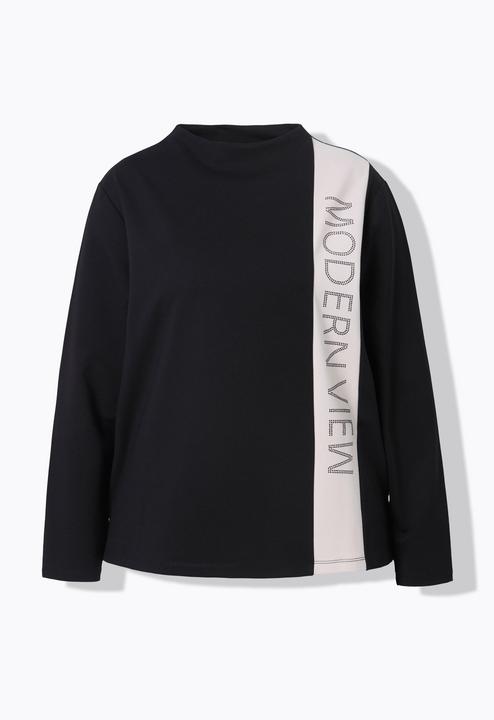 Actual product image Ulla Popken Modern View Rhinestone Sweatshirt (54)