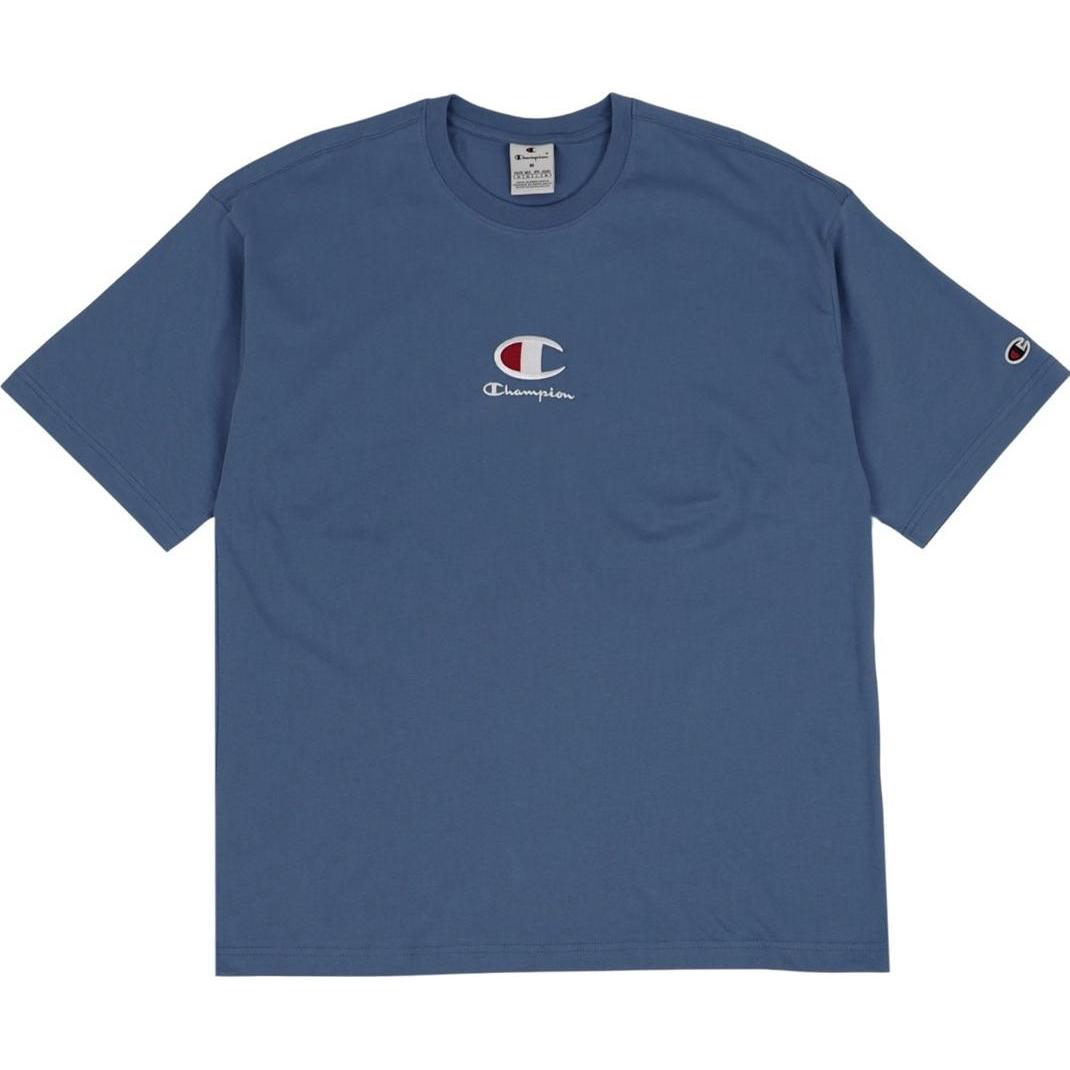 Champion, Herren, Sportshirt, Koszulka męska Crewneck niebieska 220270 BS099 XL (XL), Blau, XL