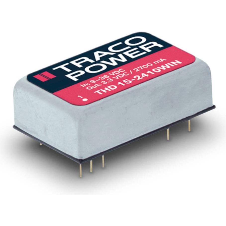 TracoPower, Spannungswandler, THD 15-4810WIN DC/DC-Wandler, Print 48 V/DC 3.3 V/DC 4 A 15 W Anzahl