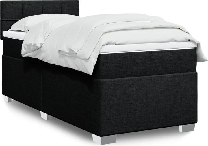 Actual product image vidaXL Bo x spring bed with mattress 90 x 200 cm fabric (90 x 200 cm)