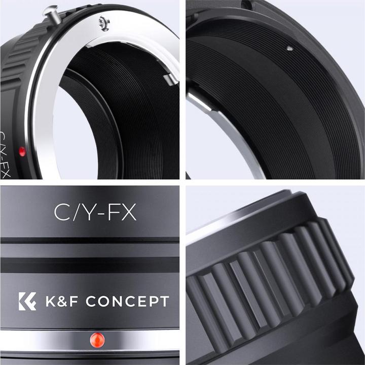 Actual product image K&F Concept High Precision Lens Adapter Mount, C/Y-FX