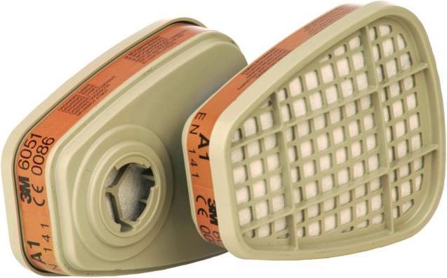 Actual product image 3M Gas and combination filter 6051 4 Pa (A1, 8 x)