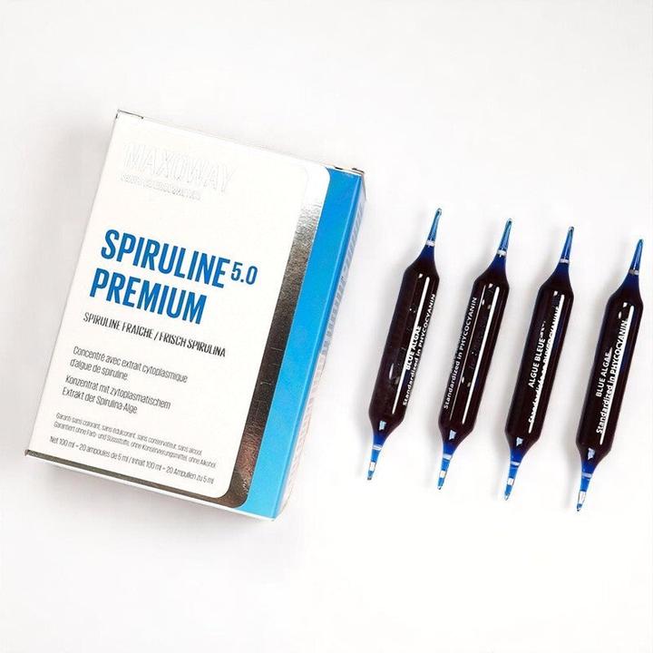 Maxoway SPIRULINA PREMIUM 5.0 Konzentrat mit zytoplasmatischem Extrakt der Spirulina-Alge liq (100 Stück, Flüssigkeit)