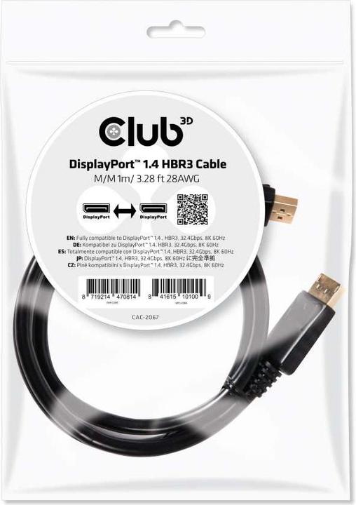 Actual product image Club 3D DisplayPort — DisplayPort (1 m, DisplayPort)