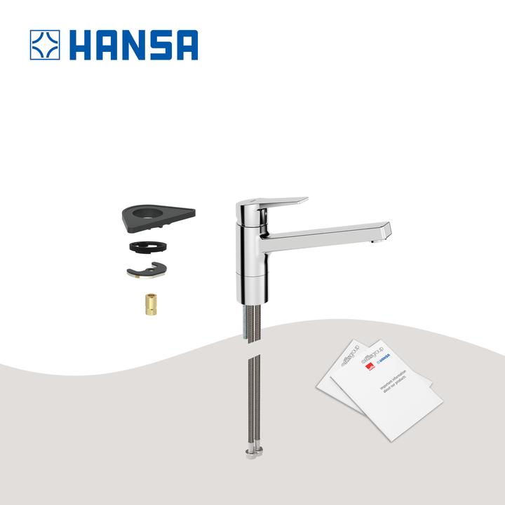 Produktbild Hansa Hansatwist Küchenarmatur, mit Sicherungseinrichtung, schwenkbar, Ausladung: 199 mm, 09142283