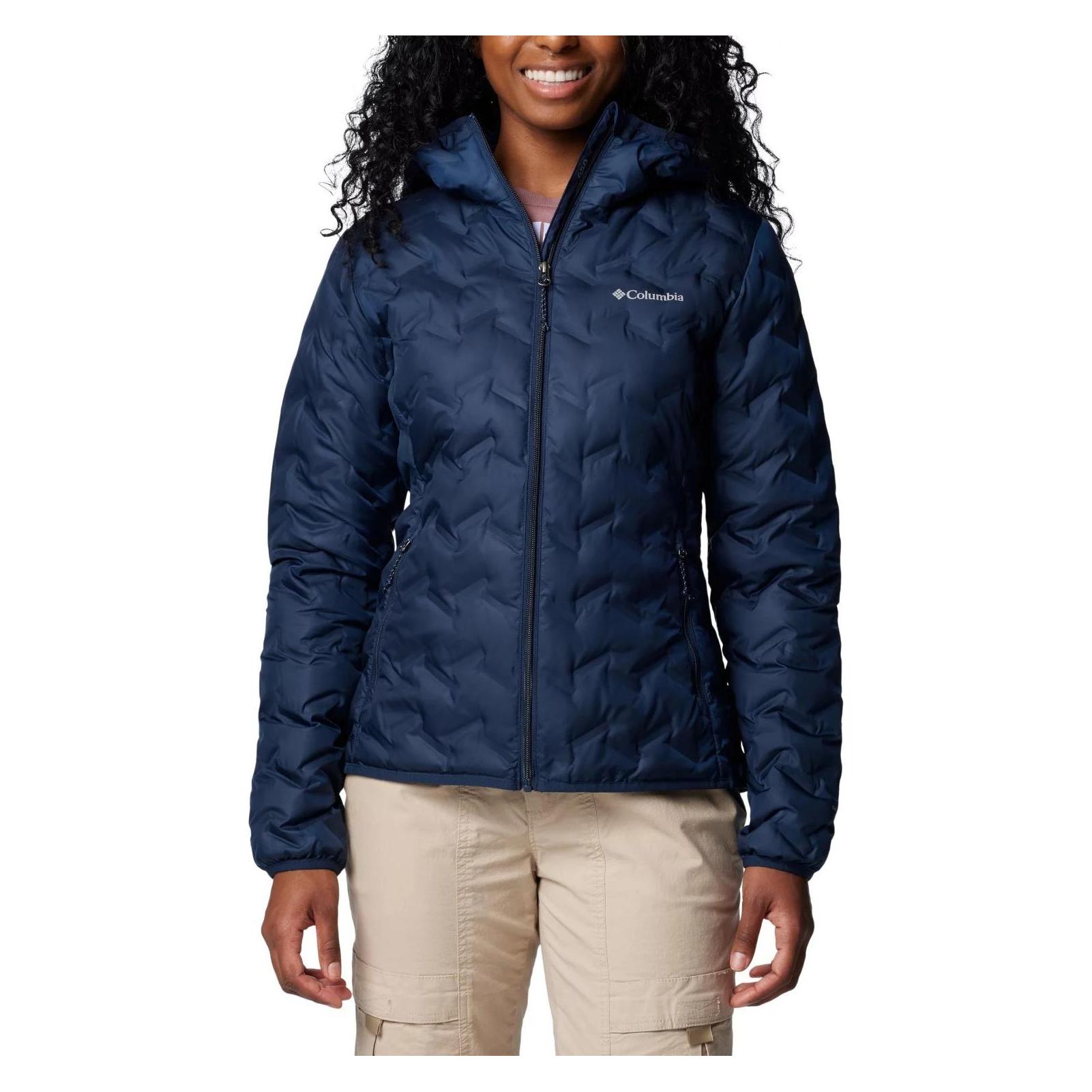 Columbia, Damen, Winterjacken, Delta Ridge Ii Down Hooded Jacket, Blau, (L)