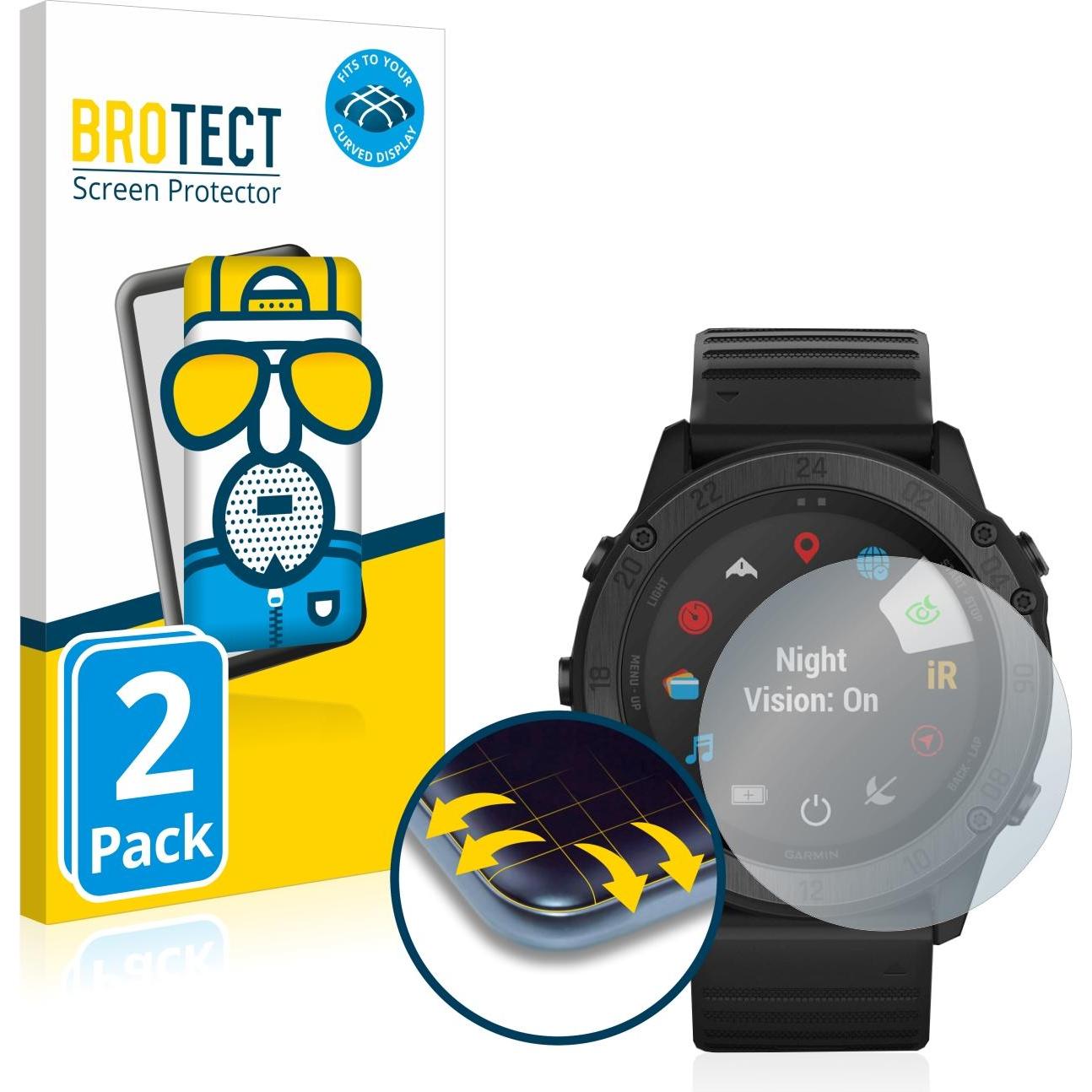 BROTECT Full-Cover Pellicola Opaca, Pellicola protettiva per smartwatch, Grigio