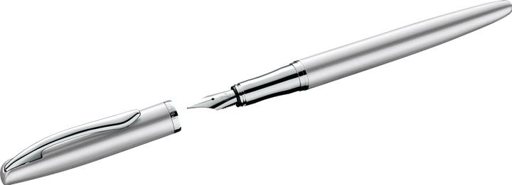 Actual product image Pelikan Rollerball fountain pen & rollerball Jazz® Noble Elegance in a set, silver (Silver, 2x)