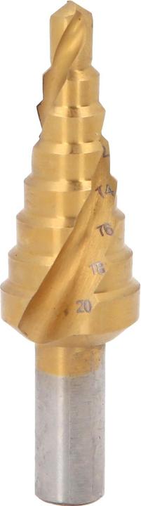 Actual product image KS Tools HSS-TiN step drill (up to 20 millimetres)