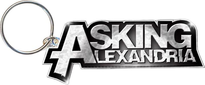 Actual product image Asking Alexandria Logo Enamel Keyring