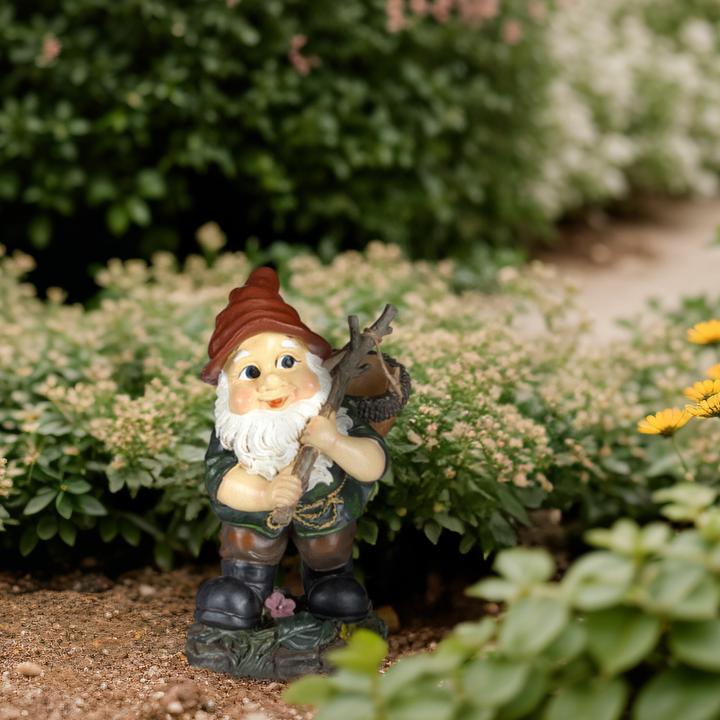 Immagine prodotto Relaxdays Gnomo da giardino con cesto di ghiande