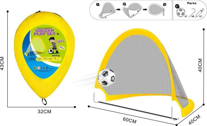 Image du produit Trifox Set aus einem selbstmontierenden Tor mit einem Ball