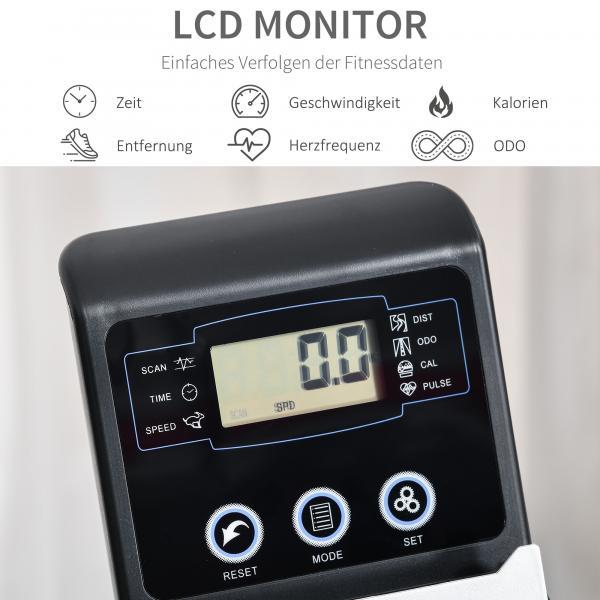 Produktbild Homcom Liegeergometer mit LCD-Anzeige und 8 Stufen